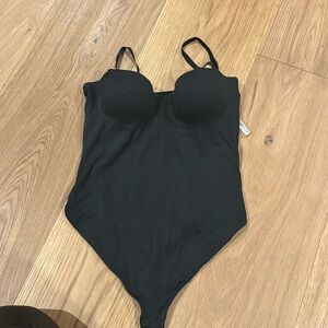 Skims black contour lift body suit